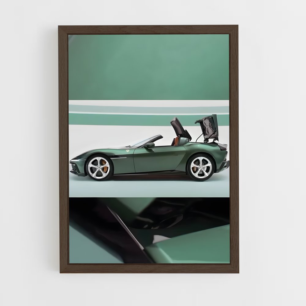 Poster Green Speedster – affiche Ferrari (vue 5)